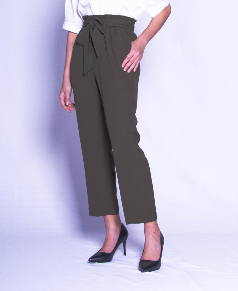 Women Long Pants - Green - H9W434