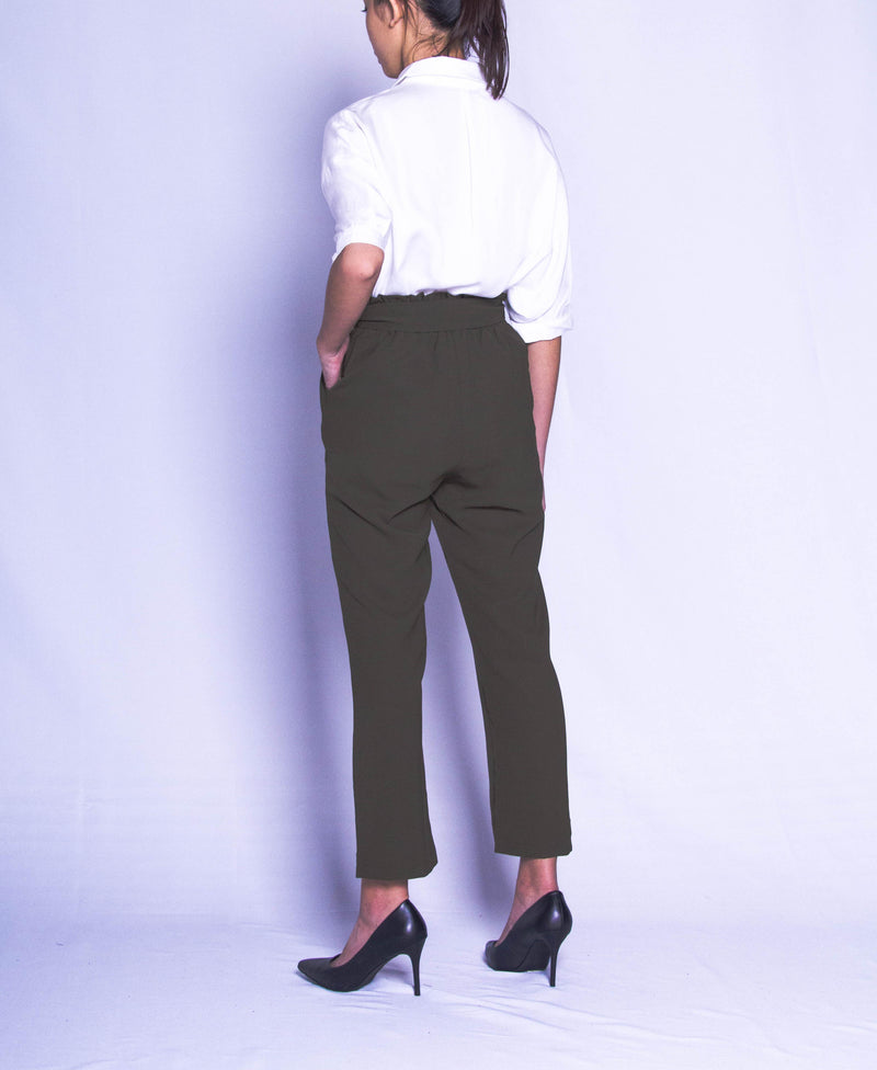 Women Long Pants - Green - H9W434