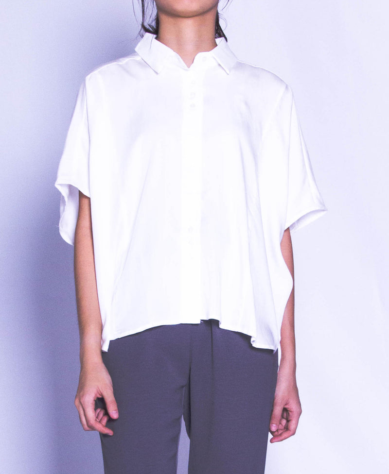 Women Short-Sleeve Shirt - White - H9W336