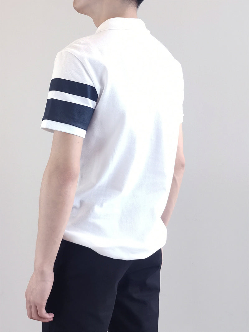 Men Fashion Polo Tee- White - M0M477