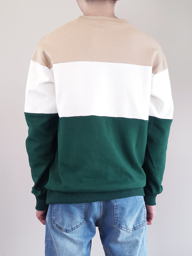 Men Colour Block Sweatshirt - Green - M0M486