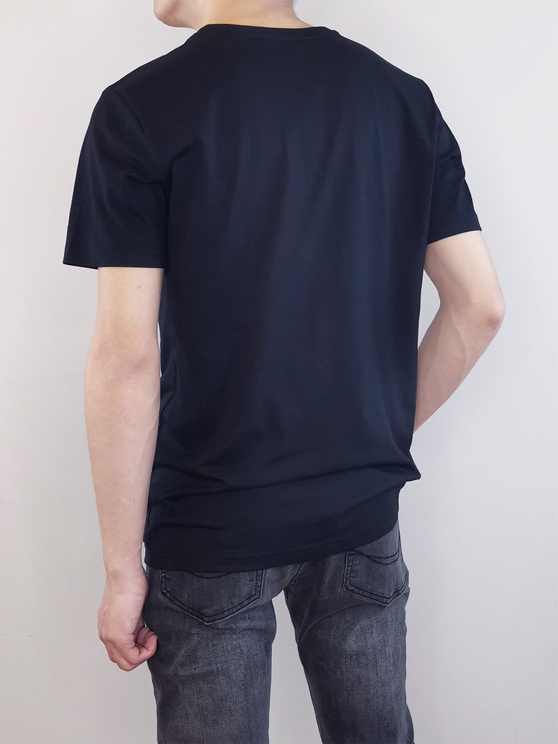 Men Short Sleeve Graphic Tee - Black - H9M375