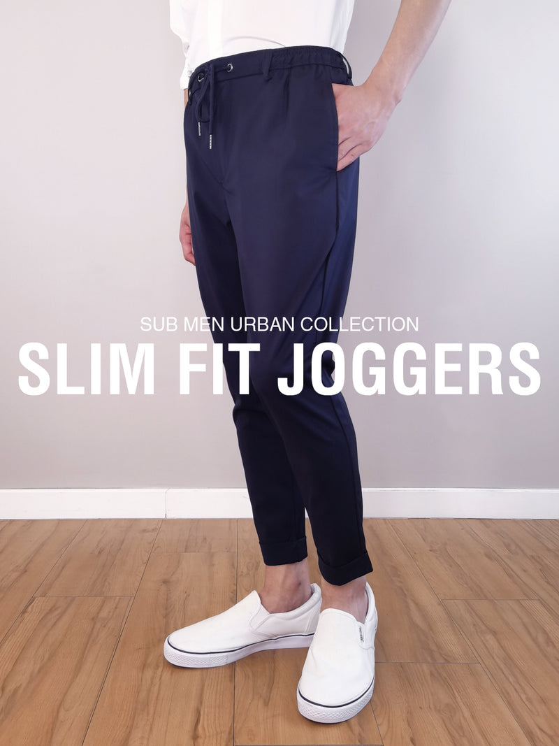 Men Slim Fit Jogger - Navy - M0M412