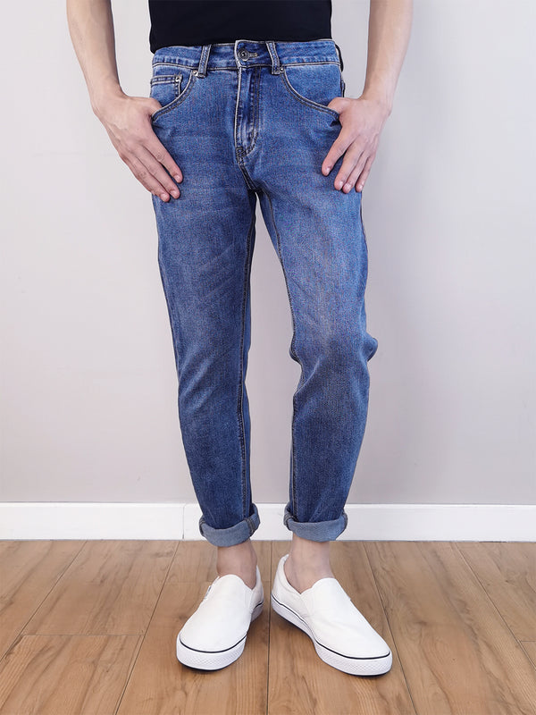 Men Skinny Long Jeans - Blue - M0M400