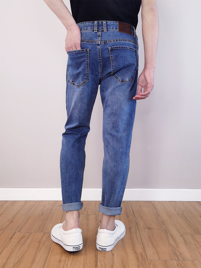 Men Skinny Long Jeans - Blue - M0M400