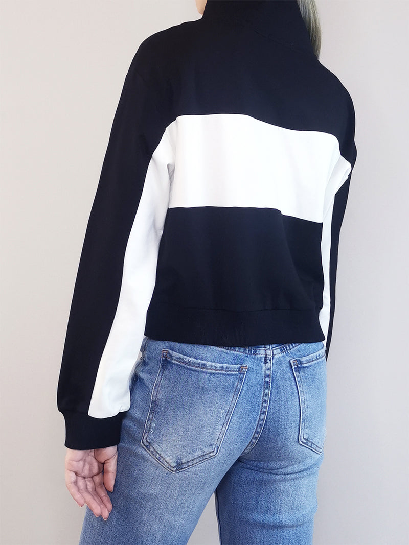 Women Long Sleeve Sweatshirt - Black - M0W531