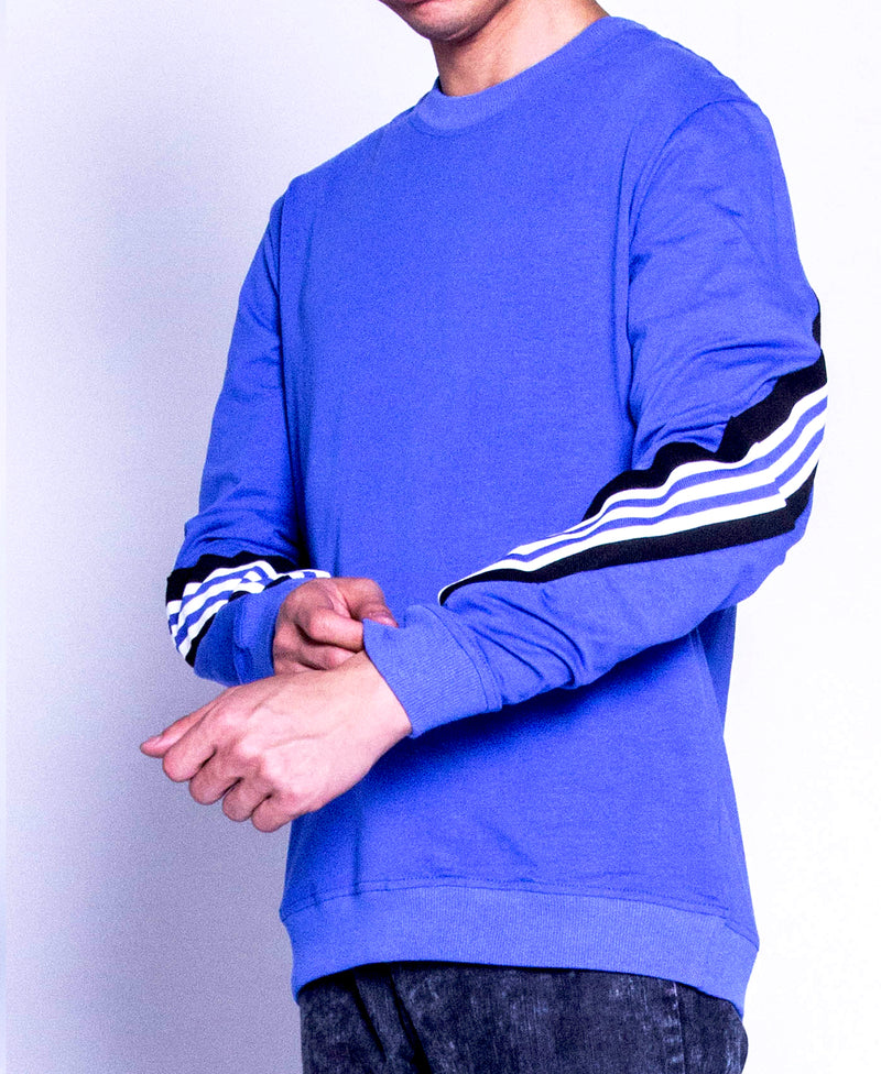 Men Long-Sleeve Sweatshirt - Blue - F9M166