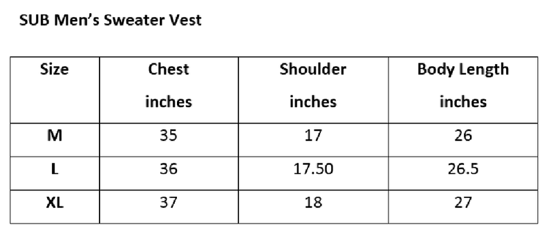 Men V-Neck Sweater Vest - Black - H1M223