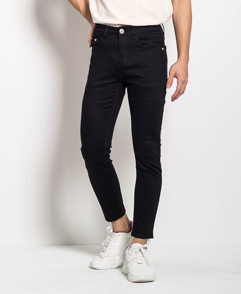 Men Long Jeans - Black - M0M621