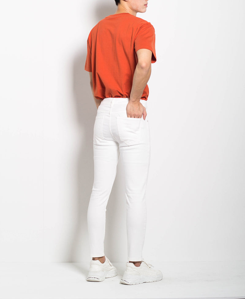 Men Long Jeans - White - M0M622