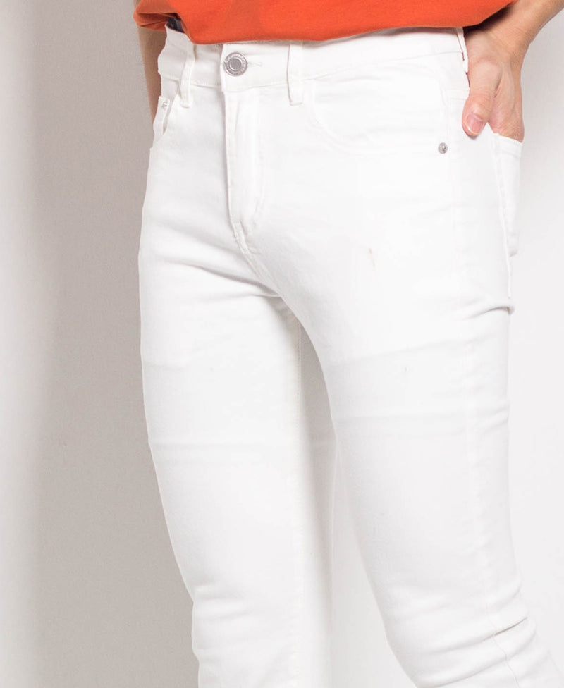 Men Long Jeans - White - M0M622