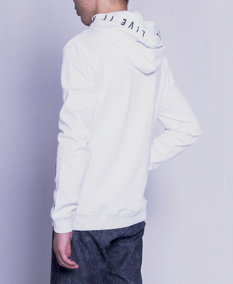 Men Long Sleeve Sweatshirt - White - F9M159