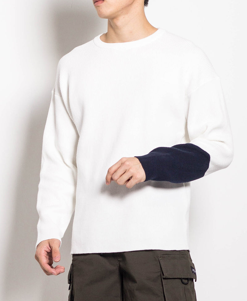Men Long-Sleeve Knitwear - White - H0M660