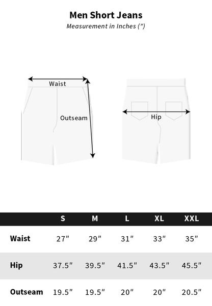 Men Short Jeans - Blue - S3M626