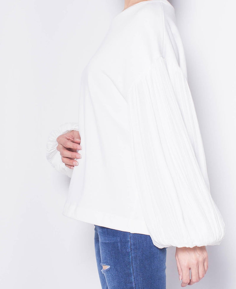 Women Long-Sleeve Tee - White - H9W401