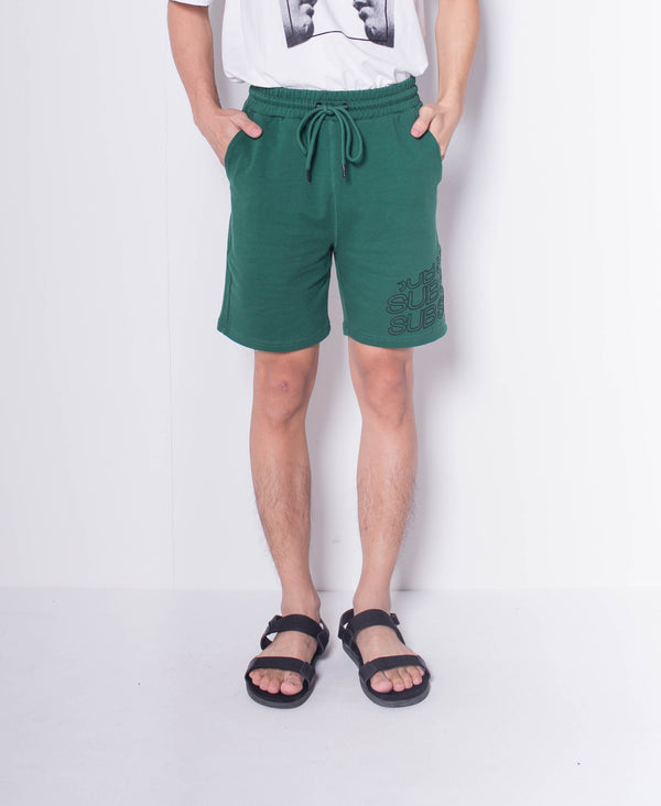 Men Knit Short Jogger - Green - H0M516