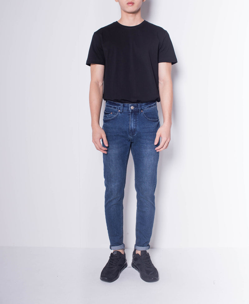 Men Skinny Long Jeans - Dark Blue - H0M705