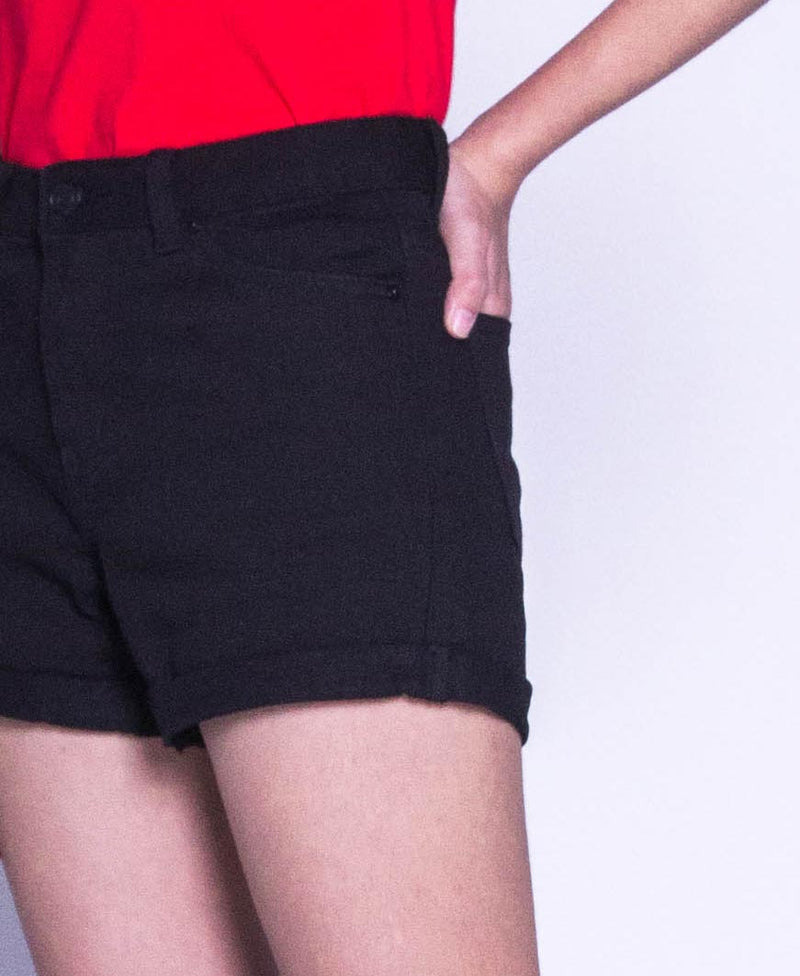 Women Short Pant - Black - F9W136