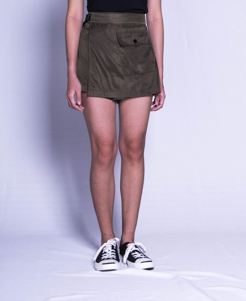 Women Short Pants - Green - F9W066